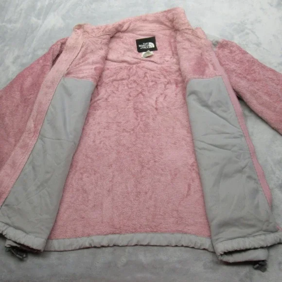 The North Face Jacket Youth XL Pink Interchange Fuzzy Fleece Full Zip Outdoor - Picture 3 of 16
